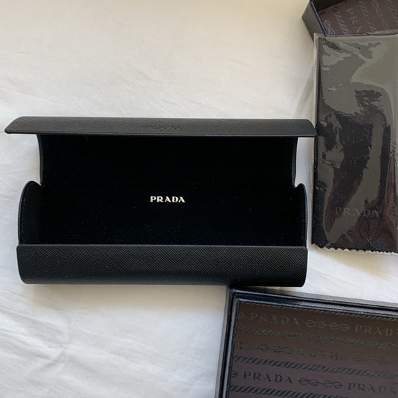 PRADA Black Sunglasses/Eyeglasses Case Set - Picture 3 of 5